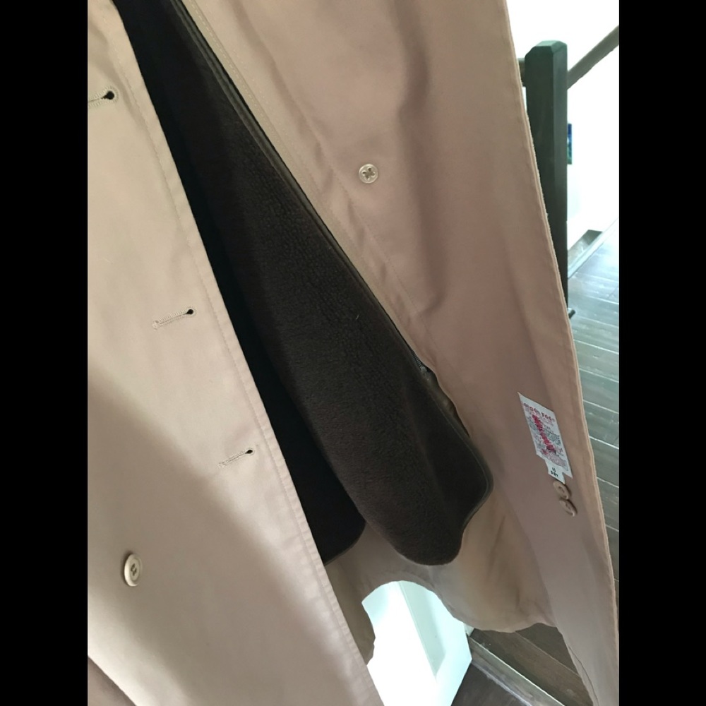 London Fog Dusty Rose Vintage Trench Coat RARE - Picture 12 of 14